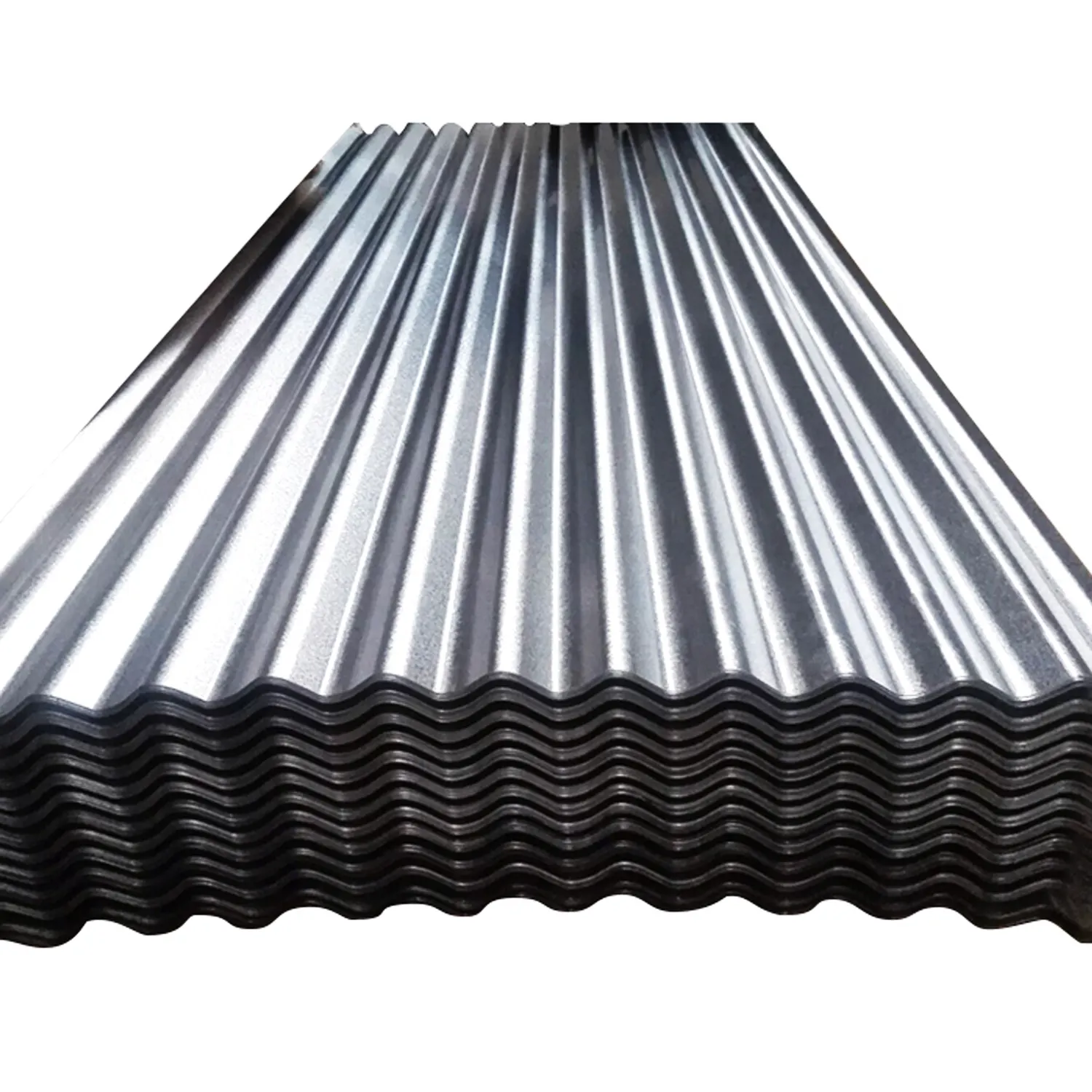 Yüksek mukavemetli galvanizli oluklu Metal çatı kaplama levhası DX51D Gi sac çelik çatı
