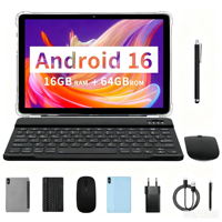 Tablette Android 16 de 10,1 pouces, 4 Go 64 Go, Wi-Fi 6, Widevine L1 avec personnalisation de logiciels OEM et mode Kiosque pour entreprises
