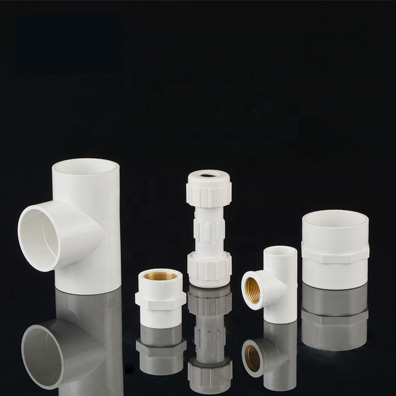 Factory price Manufacturer good quality PVC Fitting UPVC SCH40 ASTM D2466 Rubber Joint plastic pipe fitting