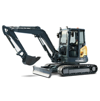 Excavatrice diesel haute performance HX48AZ 29,1 kW, mini-excavatrice sur chenilles de 5 tonnes pour les exploitations agricoles