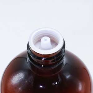 Nouvelle bouteille d'huile essentielle en plastique PET de 500 ml avec bouchon à vis en bois de bambou, pompe pulvérisatrice à orifice réducteur pour liquides d'aromathérapie et scellage. - Product Image 2