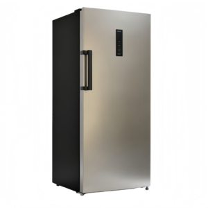 Réfrigérateur-congélateur à compresseur en acier inoxydable de haute qualité, neuf, à congélateur supérieur, économe en énergie, pour usage domestique et hôtelier - Product Image 2