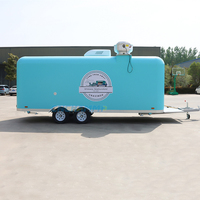 Remorque alimentaire commerciale remorquable, cuisine mobile spacieuse pour camping, parc, station balnéaire, location à long terme, vente en gros