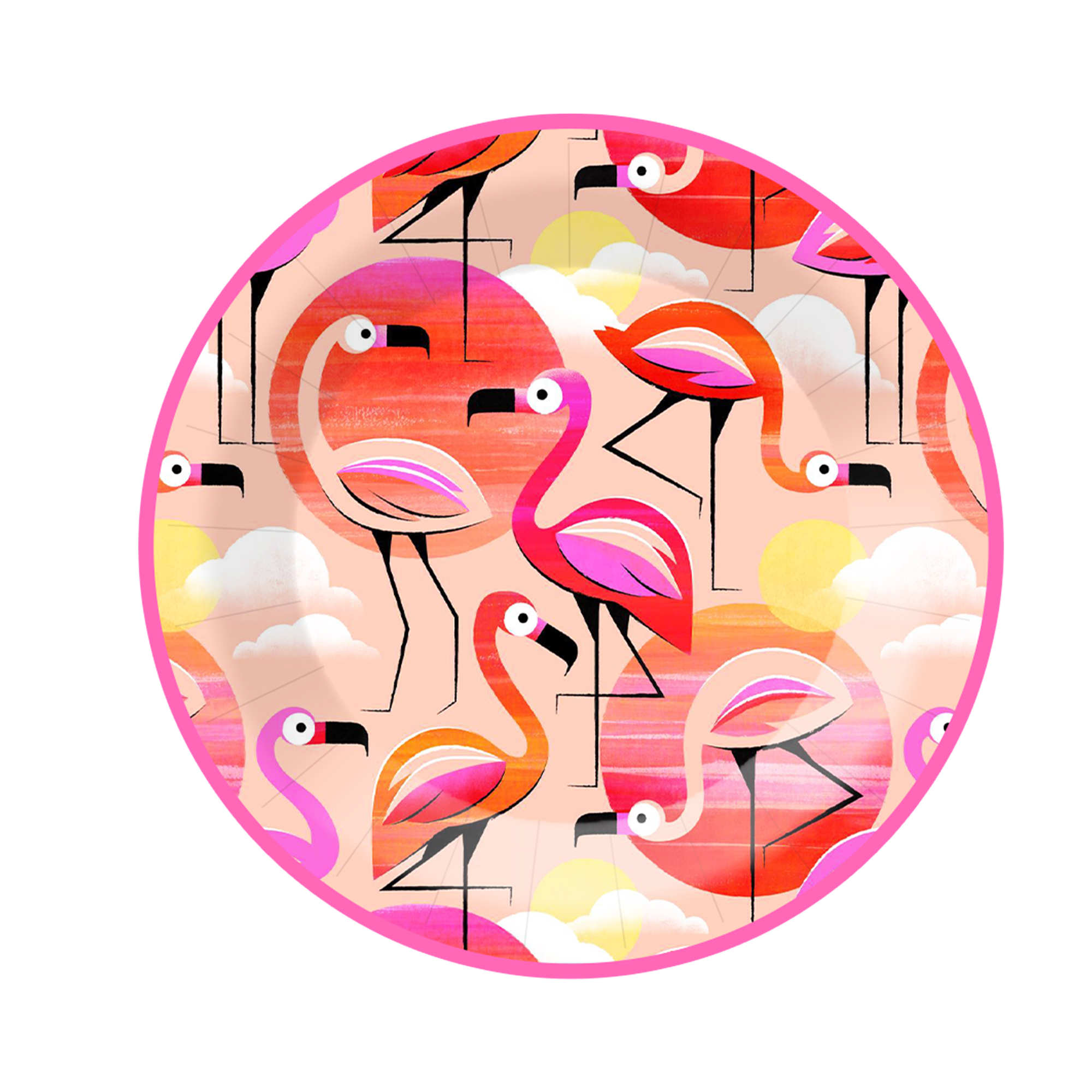 Plato de papel de 9 pulgadas * 8 piezas