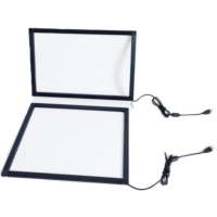 15 "17" 19 "21.5" 23 "23.6" 24 "pouces Infrared Touch Overlay Frame Touch Screen Components Parts Ir Touch Kit Frame with Glass