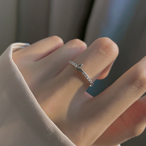 Swan Ring For Women Silver Minimalist Index Finger Jewelry Gift Pave Setting Animal Zodiac Fashion Ring - Product Image 2