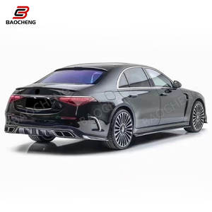 Estilo BC para Mercedes Benz Clase S W223 <span class=keywords><strong>Maybach</strong></span> S480 580 680 con paquete <span class=keywords><strong>Mansory</strong></span> Kit de carrocería de fibra de carbono 2021 + - Product Image 4