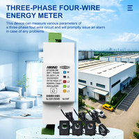 Compteur d'énergie bidirectionnel intelligent WIFI Tuya 3 phases 100A TOMZN, moniteur de consommation électrique CT, compteur kWh, wattmètre SMARTLIFE RS485