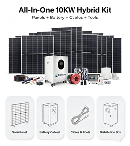 Systèmes d'énergie solaire hybrides 5 kW 10 kW 15 kW 20 kW 25 kW 30 kW pour maisons hors réseau, panneaux solaires de toit et au sol - Product Image 3
