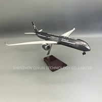 Nouveauté : Maquette d'avion en résine à l'échelle 1:157, 47 cm, A350-1000 Starlux Airline, couleur argent, avec LED clignotantes