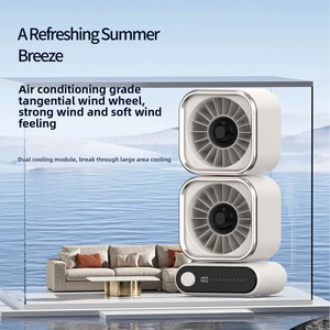 Nouveau modèle 2026 – Mini <span class=keywords><strong>ventilateur</strong></span> de circulation rechargeable avec affichage numérique, portable, <span class=keywords><strong>silencieux</strong></span> et puissant, double tête <span class=keywords><strong>pour</strong></span> bureau - Product Image 5