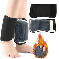 Équipement de protection thermique en fausse laine d'agneau, fibre de polyester, double couche, doublure polaire, attelle de cheville épaissie, automne/hiver