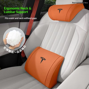 <span class=keywords><strong>Coussin</strong></span> <span class=keywords><strong>de</strong></span> nuque et lombaire pour voiture compatible Tesla Model 3/Y/S/X, en suè<span class=keywords><strong>de</strong></span> Yacht et coton rafraîchissant Cloud, OLIVER Fit Interior - Product Image 2