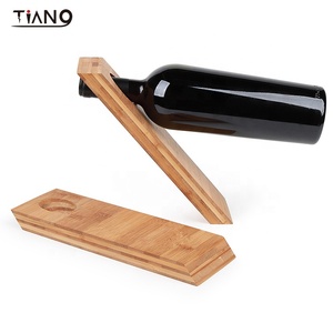 Trung quốc sản xuất đơn giản phong cách duy nhất-hai lớp tre chai rượu vang giá - Product Image 2