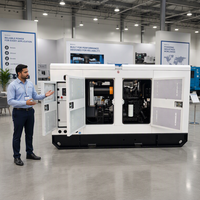   Générateurs diesel super silencieux 4BT 6BT 150 kW 200 kVA, alternateur triphasé Stamford 50 Hz, haute efficacité, générateur ATS
