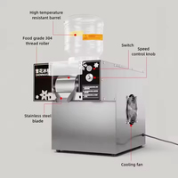 Mini machine à glaçons efficace de flocon de neige de crème glacée comestible fleur de neige de lait de chocolat faisant la Machine