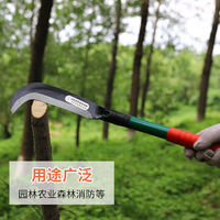 Couteaux de coupe de bois de soudage à long manche outils de lutte contre les incendies de forêt faux agricoles robustes faucilles à découper tranchantes