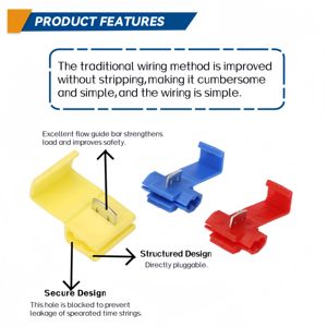 CNXI自動車用真鍮クイックスプライス電気ワイヤーコネクタTタップブロック絶縁端子ねじPPスコッチバット - Product Image 4