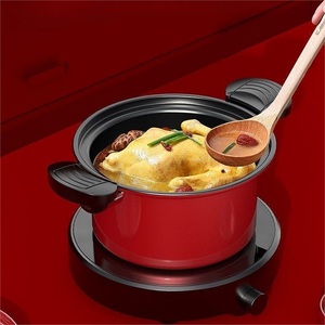 Nuova Pentola a Pressione <span class=keywords><strong>in</strong></span> <span class=keywords><strong>Ghisa</strong></span> con Coperchio <span class=keywords><strong>in</strong></span> Vetro, Fondo <span class=keywords><strong>in</strong></span> Acciaio Inox, Anello di Tenuta Antiaderente, Manico <span class=keywords><strong>in</strong></span> Metallo, Pentole per Zuppe e Brodi - Product Image 3