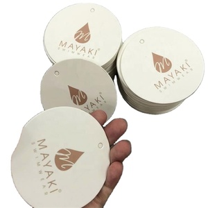 Customized White Hang Tag Personalized Clothing Tag With Logo Garment Cloth T Shirt <b>Swing</b> Hang Tag - Product Image 1