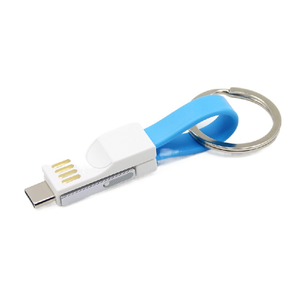 Customized Logo Mini 3 1 USB Data Cable Large Capacity USB Flash Drive Keychain Business Office Gift Promotional USB Gadget