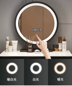 Modern Luxury Bedroom Furniture Set Pine Panel Dressing Table With Storage Design Style