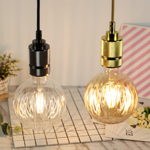 Sáng Tạo Retro G125 Globe <span class=keywords><strong>LED</strong></span> cứng thanh ánh sáng dưa hấu vàng trong suốt kho <span class=keywords><strong>Dimmable</strong></span> <span class=keywords><strong>E27</strong></span> cơ sở - Product Image 2