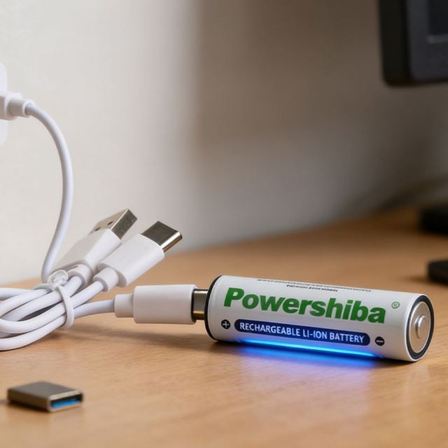 Hot Sales USB Rechargeable Battery 1.5V Type-C Port Charging USB Batteries 3000mAh