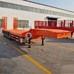 Hot Sale 3-Axlelowbed <strong>Trailer</strong> 60Ton Heavy-Duty Low Bed Gooseneck <strong>Trailer</strong> Factory Hot Selling Price for Heavy Equipment Transport - Product Image 4