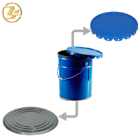 Composants de couvercle de seau en fer blanc écologiques et durables, bouchon à sertir anti-fuite pour seaux métalliques industriels et produits chimiques, personnalisable