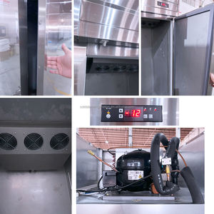 Tecnología de refrigeración de ventilador de congelador Vertical de acero inoxidable de doble temperatura para uso en la cocina Refrigeración de doble temperatura para - Product Image 6
