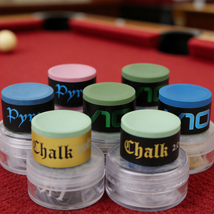 XQK TAOM V10 <span class=keywords><strong>Craie</strong></span> de billard professionnelle pour queue de 1/2, format universel, vert, bleu et rose, ensemble combiné en bois pour joueurs de billard - Product Image 2