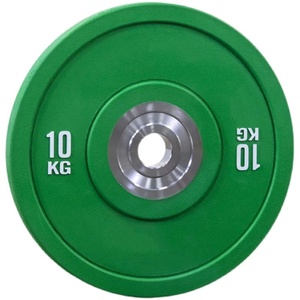 Discos de Goma para Gimnasio de 25 lb y Barras, Discos de Peso de Goma Multicolores Económicos - Product Image 4