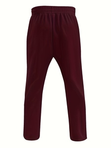 <span class=keywords><strong>Costume</strong></span> de sport décontracté pour <span class=keywords><strong>homme</strong></span>, automne 2025, nouveau style minimaliste, rayures rouge rose, motif d'assemblage, avec un élégant col zippé mi-long - Product Image 4
