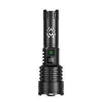 Nouvelle arrivée, vente en gros, lampe torche tactique LED puissante à zoom fort, 4 modes d'éclairage, étanche, rechargeable par USB, pour l'extérieur, IP54