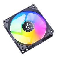 Ventilateur ARGB ultra-fin SNOWMAN AF9015-ARGB-bk noir 9015 5V avec contrôle de vitesse PWM et coussinet anti-vibration en silicone pour refroidissement PC ITX