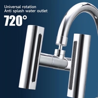 Universal Triple Gear Flying Rain Falls Outlet Accessoires de robinet de cuisine à domicile avec mousseur rotatif Robinet de pluie universel