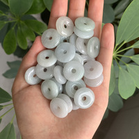 Vente en gros, 20mm, Feng Shui, sécurité birman, Jade, Donut, épais, rond, Jade, Donut, breloque pour la fabrication de bracelets, bricolage