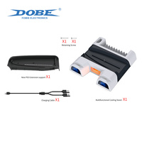 Station de charge verticale avec ventilateur de refroidissement DOBE pour PS5/Slim/Pro, support pour manette DualSense, accessoires de jeu