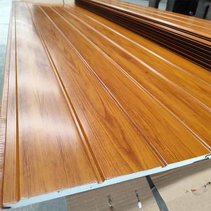 Polyurethane Tấm bánh sandwich chống cháy và không thấm nước bên ngoài bức tường Ốp - Product Image 5