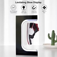 Magnetischer Rotations-Schuhständer, Schwebender LED-Schuhständer für Sneaker, Heimdekoration und Schuhpräsentation