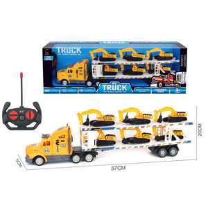 멀티 스타일 더블 데커 RC 컨테이너 트럭 장난감 6 관성 차량 세트 어린이 원격 제어 자동차 장난감 4CH 무선 제어 장난감 - Product Image 5