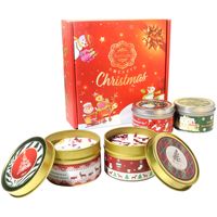 Coffret cadeau de bougie en cire de soja parfumée de Noël moderne Nouvelle décoration de fête de Noël pour les anniversaires Autres célébrations