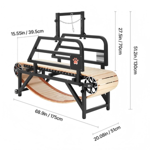 उपयोगी थोक लकड़ी थोक लकड़ी उच्च गुणवत्ता वाले इनडोर पालतू ट्रेडमिल चल मशीन कुत्ते के लिए चपलता प्रशिक्षण ट्रेडमिल फैशन शैली - Product Image 4