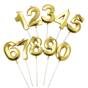 Bougies <span class=keywords><strong>d</strong></span>'<span class=keywords><strong>anniversaire</strong></span> numérotées 2026, <span class=keywords><strong>d</strong></span>écorations de <span class=keywords><strong>gâteau</strong></span> scintillantes 0-9 en cire pour <span class=keywords><strong>anniversaire</strong></span>, mariage, fête, célébration, boîte emballée - Product Image 2