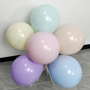 12 इंच Macaron लेटेक्स गुब्बारा हल्के गुलाबी सफेद रंग बैलोन शादी की पार्टी जन्मदिन सजावट गोद भराई