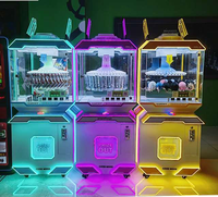 Pièce-espace lapin grue électronique prix Machine enfants pousser jouet griffe grue avec Mini Clip jeu jouets en peluche poupée Machine