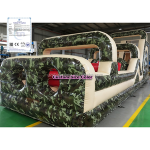 Amusement Park Sport Games Commercial Outdoor Inflatable <strong>Playground</strong> for Kids Adults Giant Inflatable <strong>Obstacle</strong> <strong>Course</strong> with Slide - Product Image 1