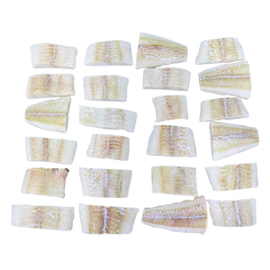 דגי ים עמוקים טבעיים לחלוטין מאלסקה, דג קפוא, פירות ים קפואים, פילה בקלה עם עור, ללא כימיקלים, 1*20 ק\"ג, לייצוא - Product Image 1