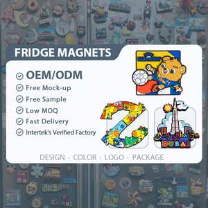 Cadeaux promotionnels personnalisés avec logo, aimant de réfrigérateur en silicone, aimant de réfrigérateur en PVC souple 3D - Product Image 4